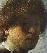 Rembrandt, Self portrait detail